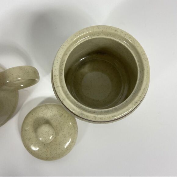 Vintage stoneware cream sugar set. MCM Scandinavian style. - Picture 8 of 10